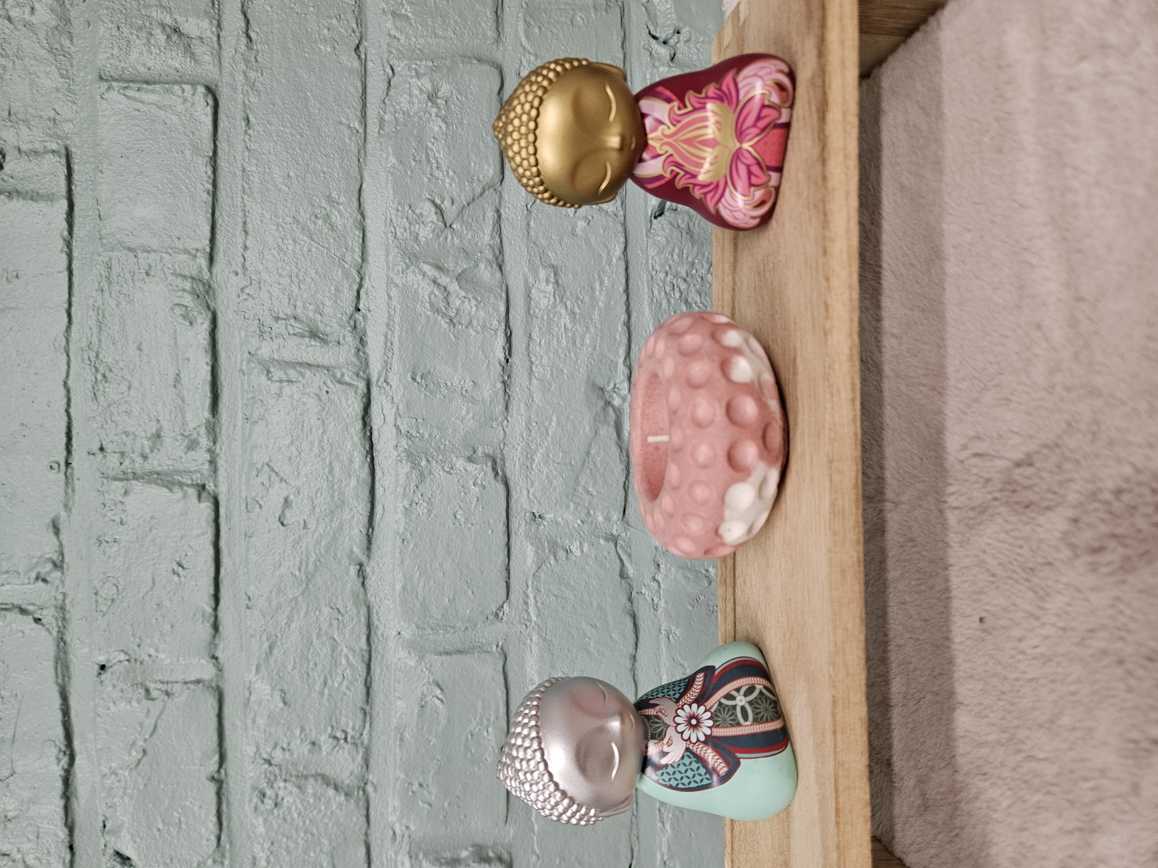 pot bubble rose et blanc