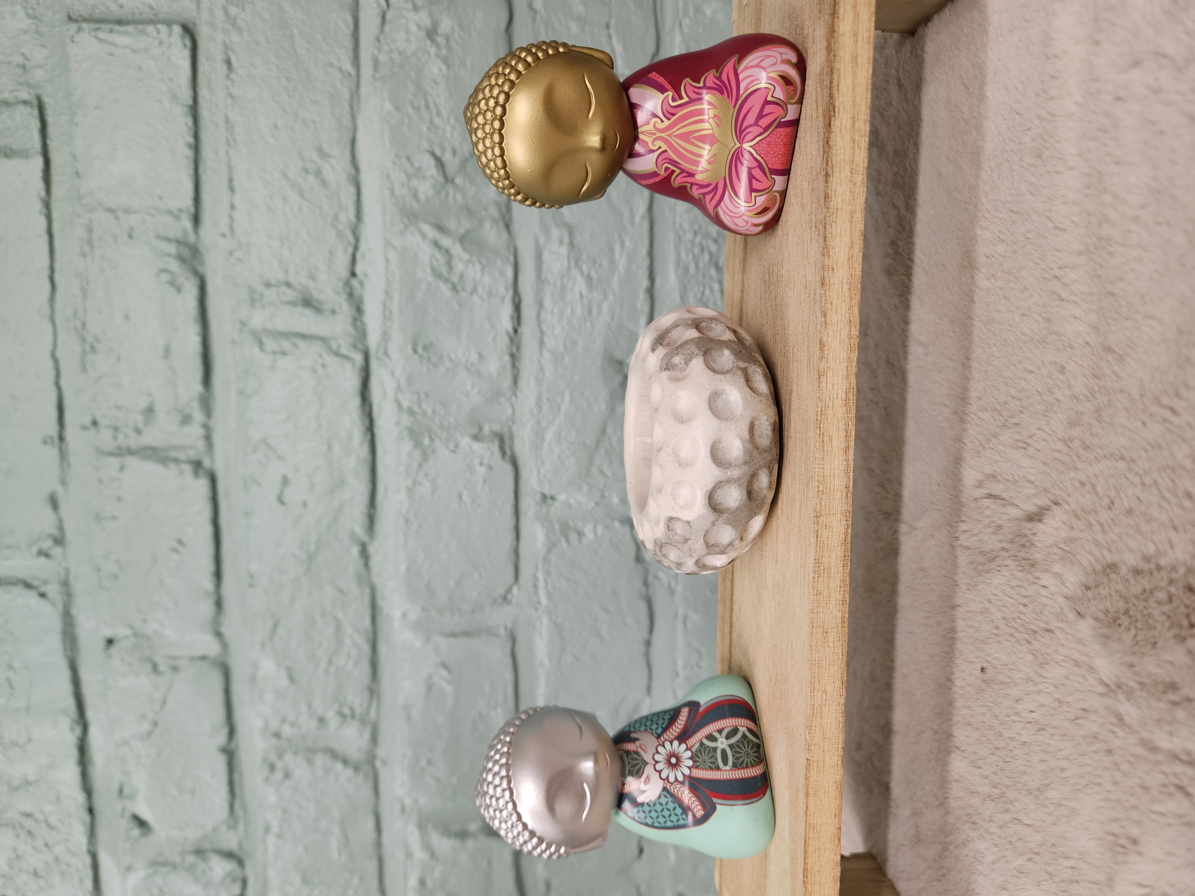 pot bubble gris et blanc