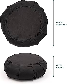 Myga Zafu Meditationskissen Schwarz