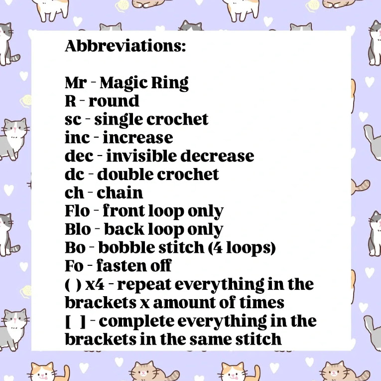 Carlos the Cat PDF pattern 