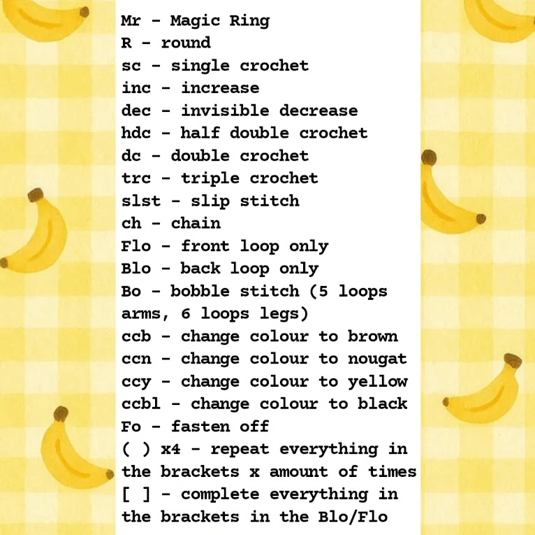 Monty the Monkey PDF Pattern