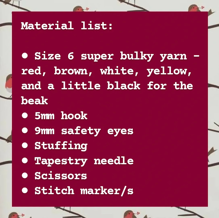 Richard the Robin PDF Pattern