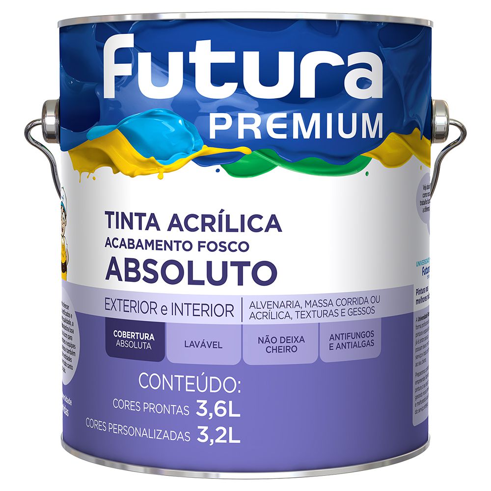 Futura Premium FOSCA Tinta Acrílica Absoluto