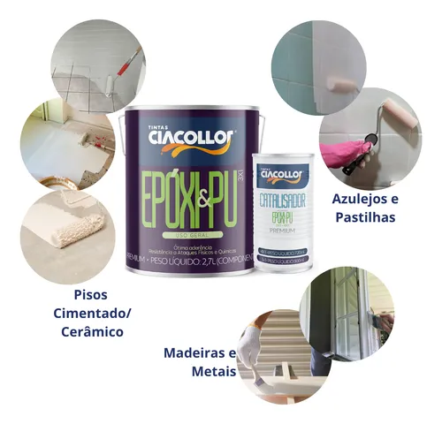 Tinta Epóxi & PU Ciacollo 3X1