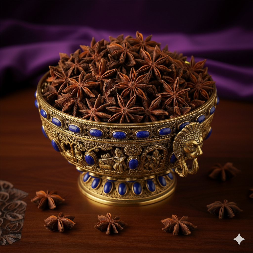 Premium Star Anise ( Chakriphool ) - 1 Kg