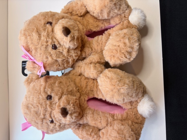 Plush Teddy Bear Slippers