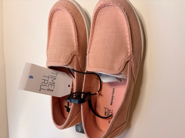 Women's Pink Slip-On Canvas Shoes