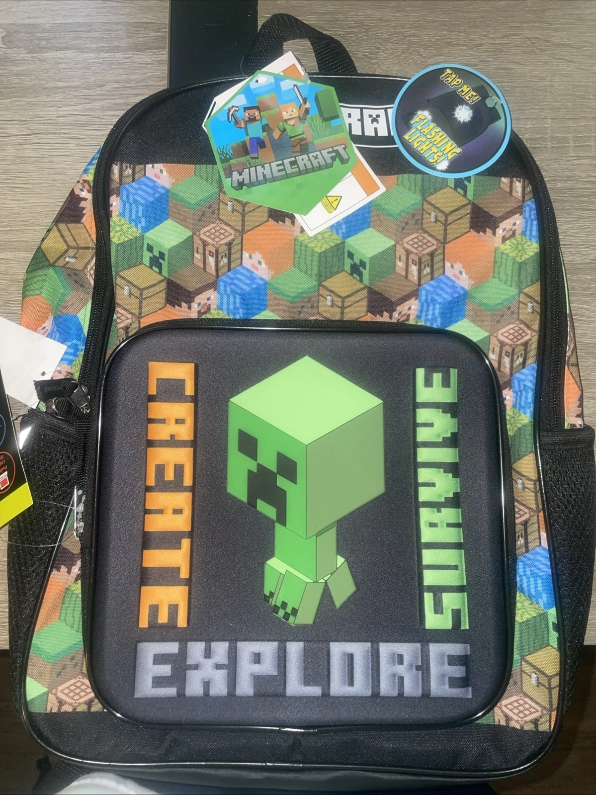 Minecraft Themed Backpack 