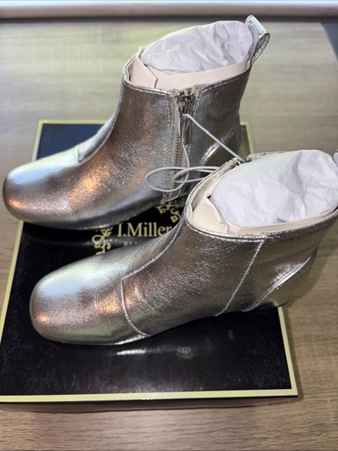 Silver Ankle Boots Kids 12M