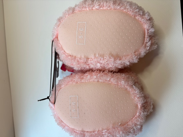 Pink Plush Teddy Bear slippers
