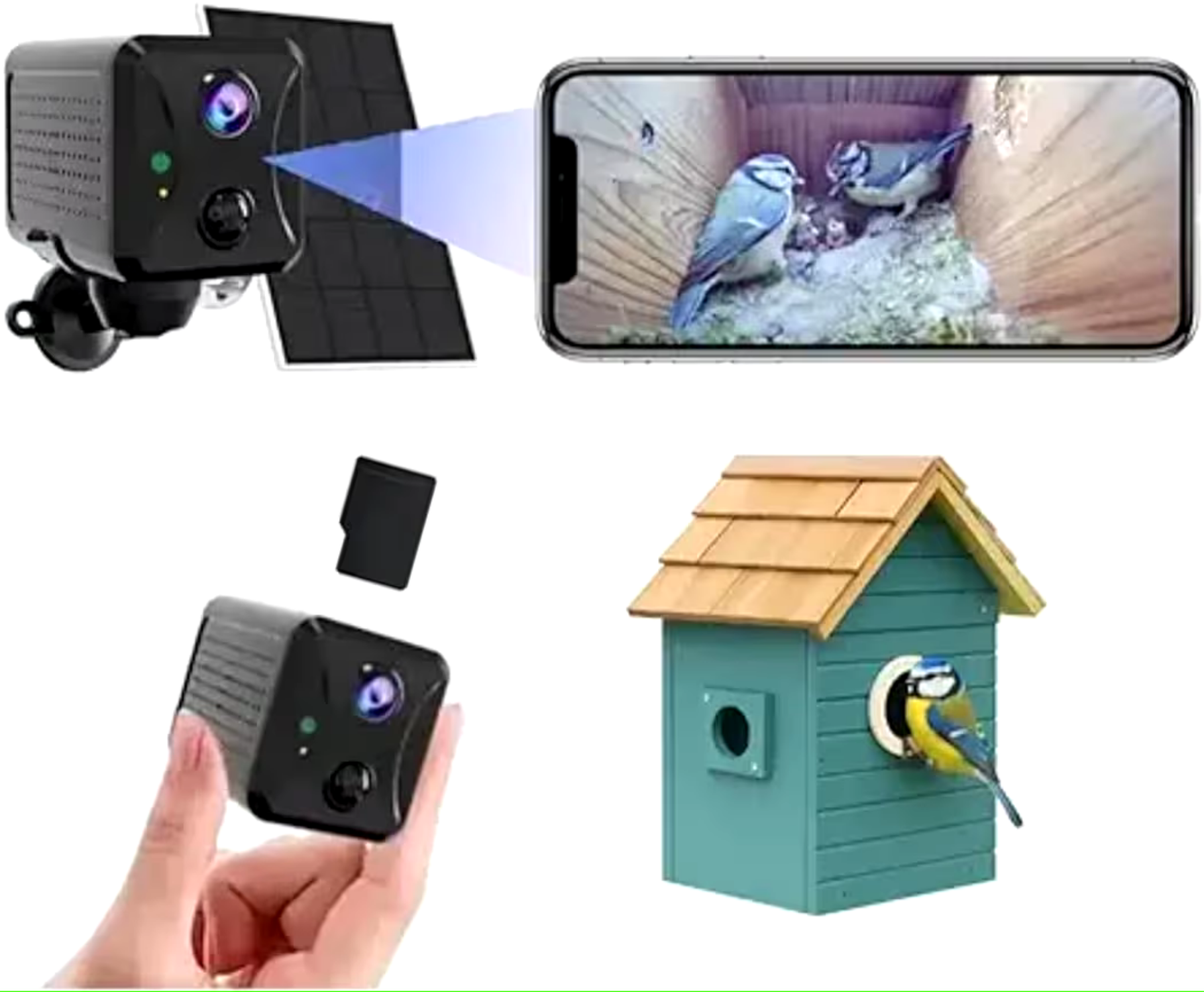 PeekWild Smart Hedgehog House with HD Camera & Solar Power