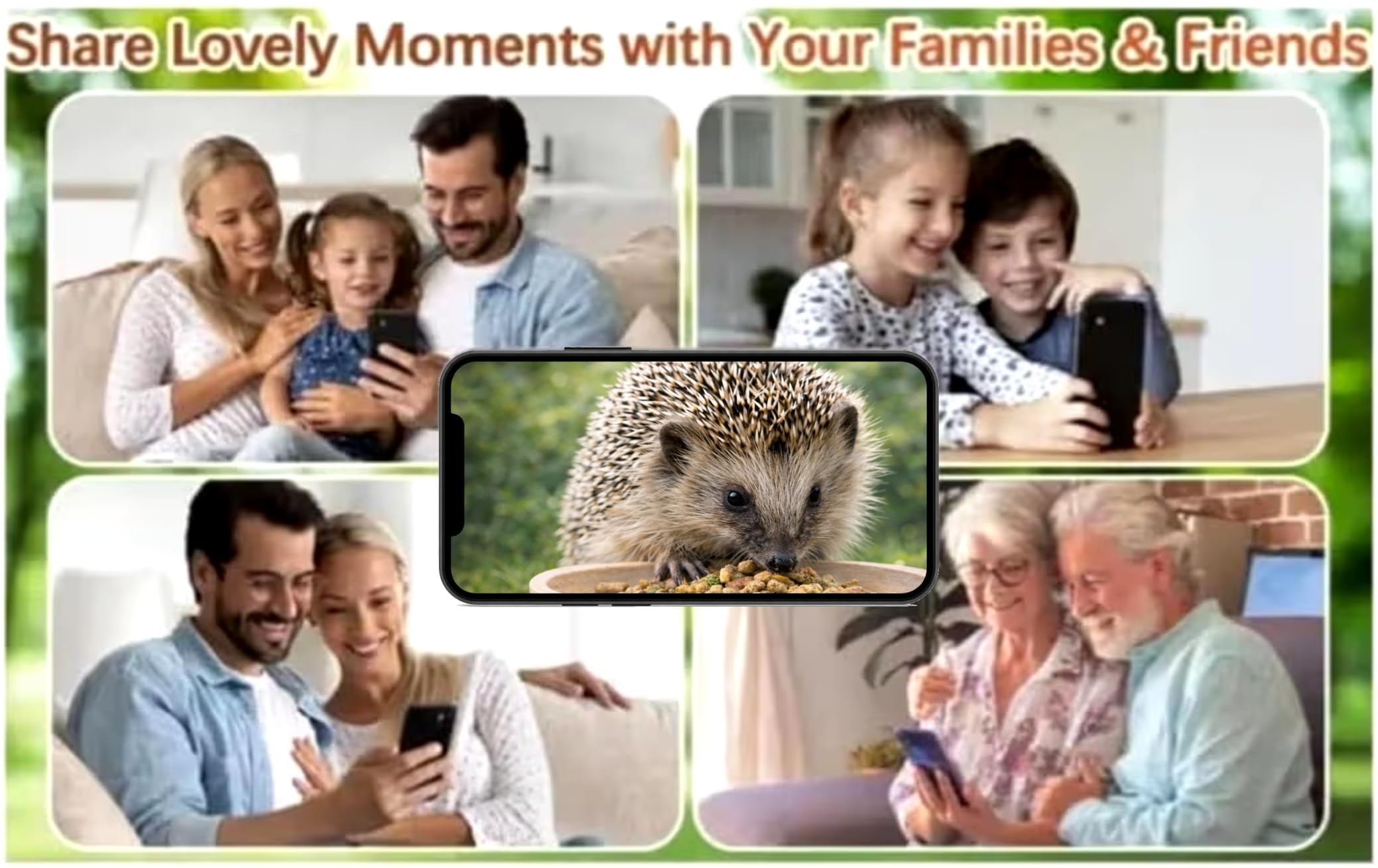 PeekWild Solar WiFi Hedgehog Feeder Camera