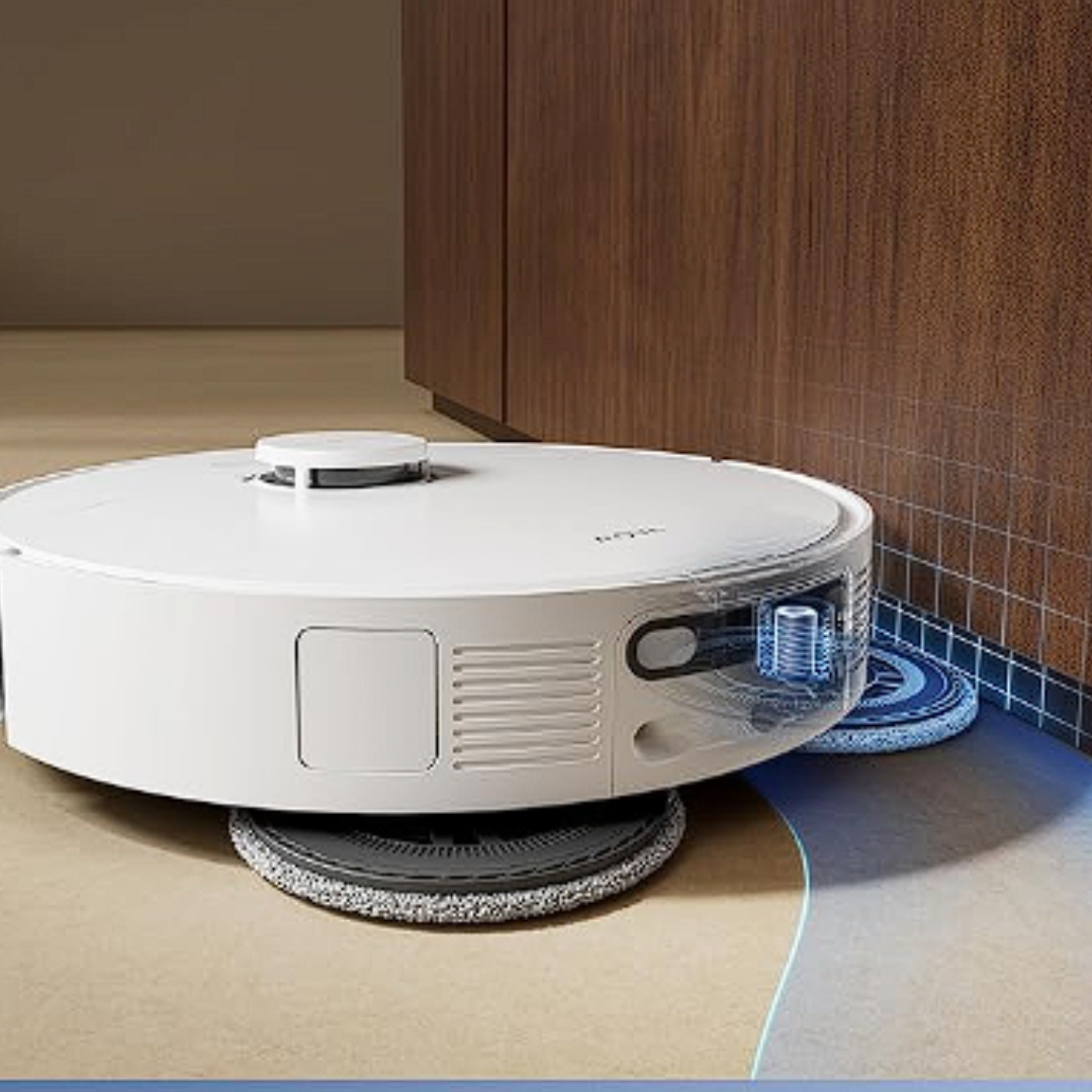 Robot aspirador automático con estación base inteligente