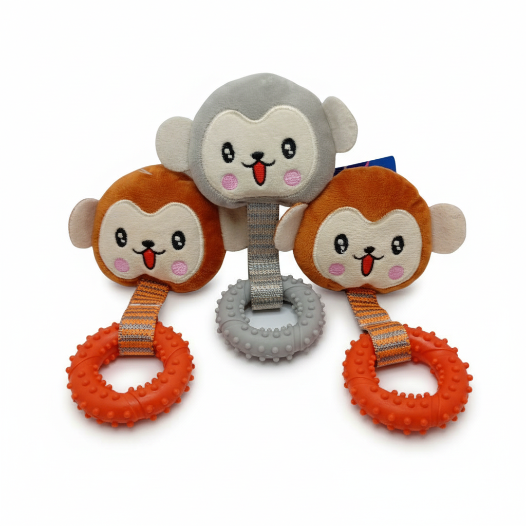 Sonajero mordedor de mono