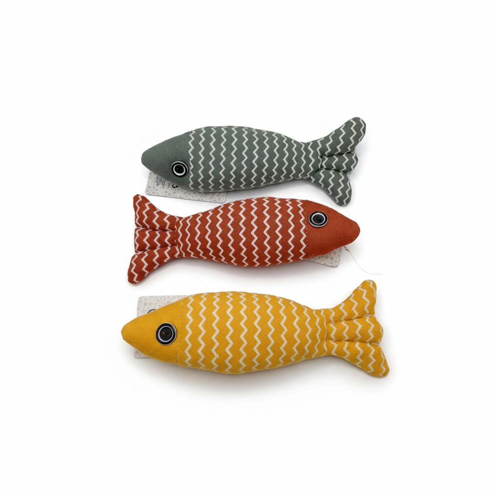 Pez de juguete de tela