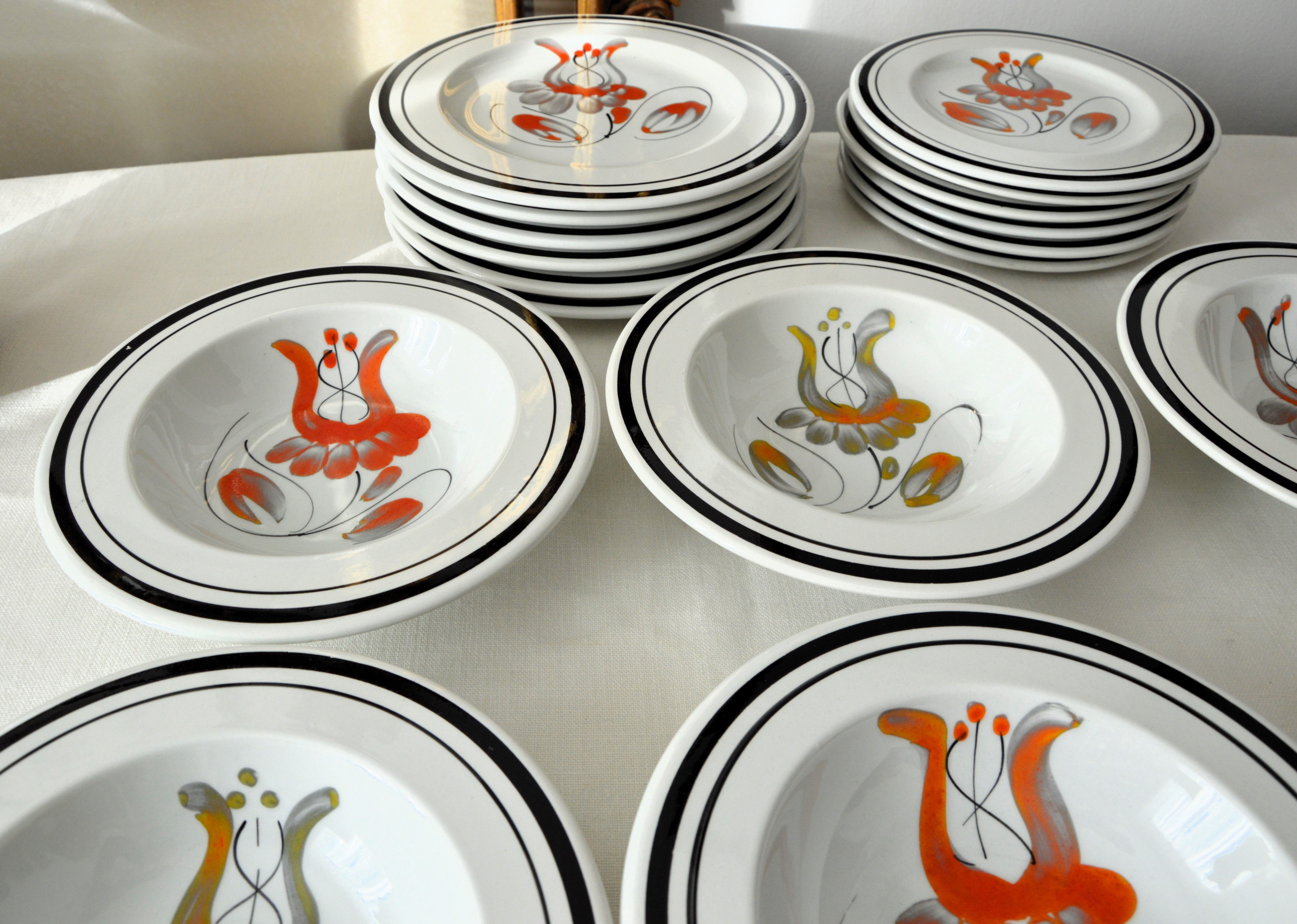 Servizio di piatti per 6 persone, Sangallo ca. 1980