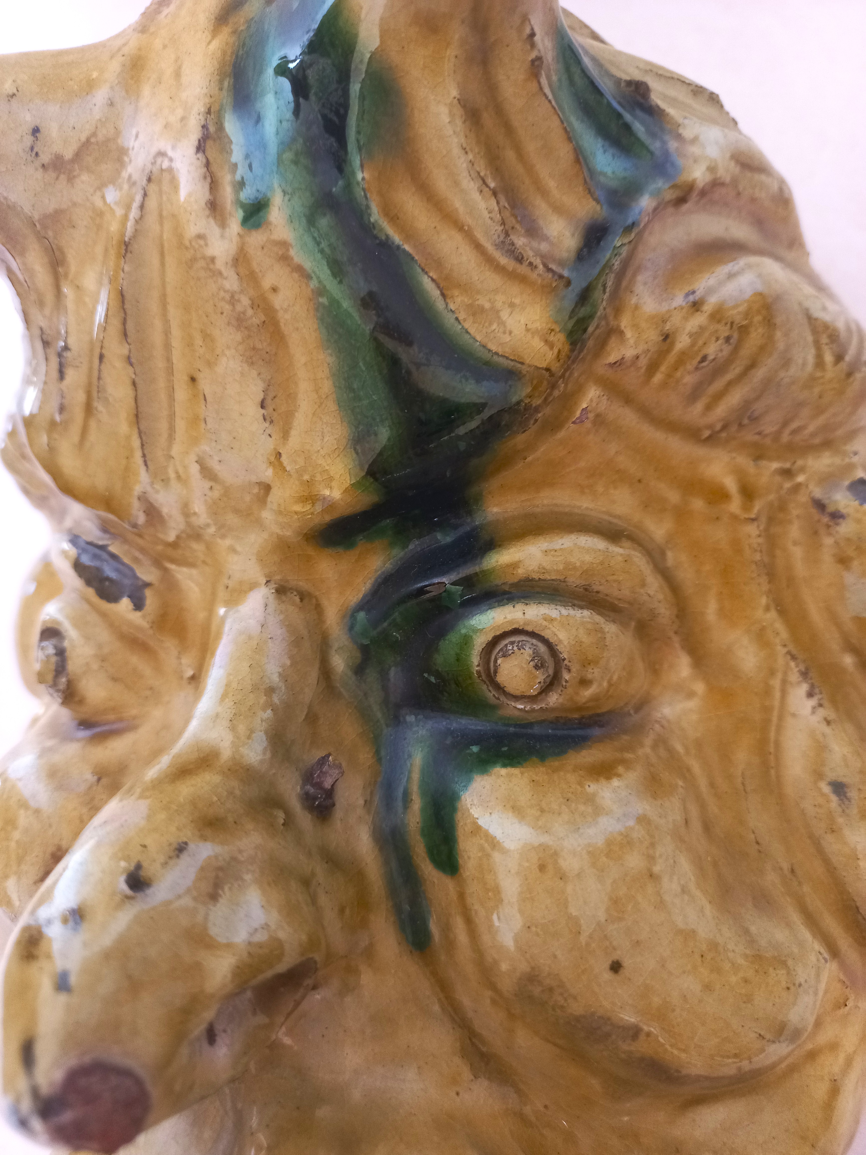 Satiro - Pan maschera in terracotta Italia, antico 