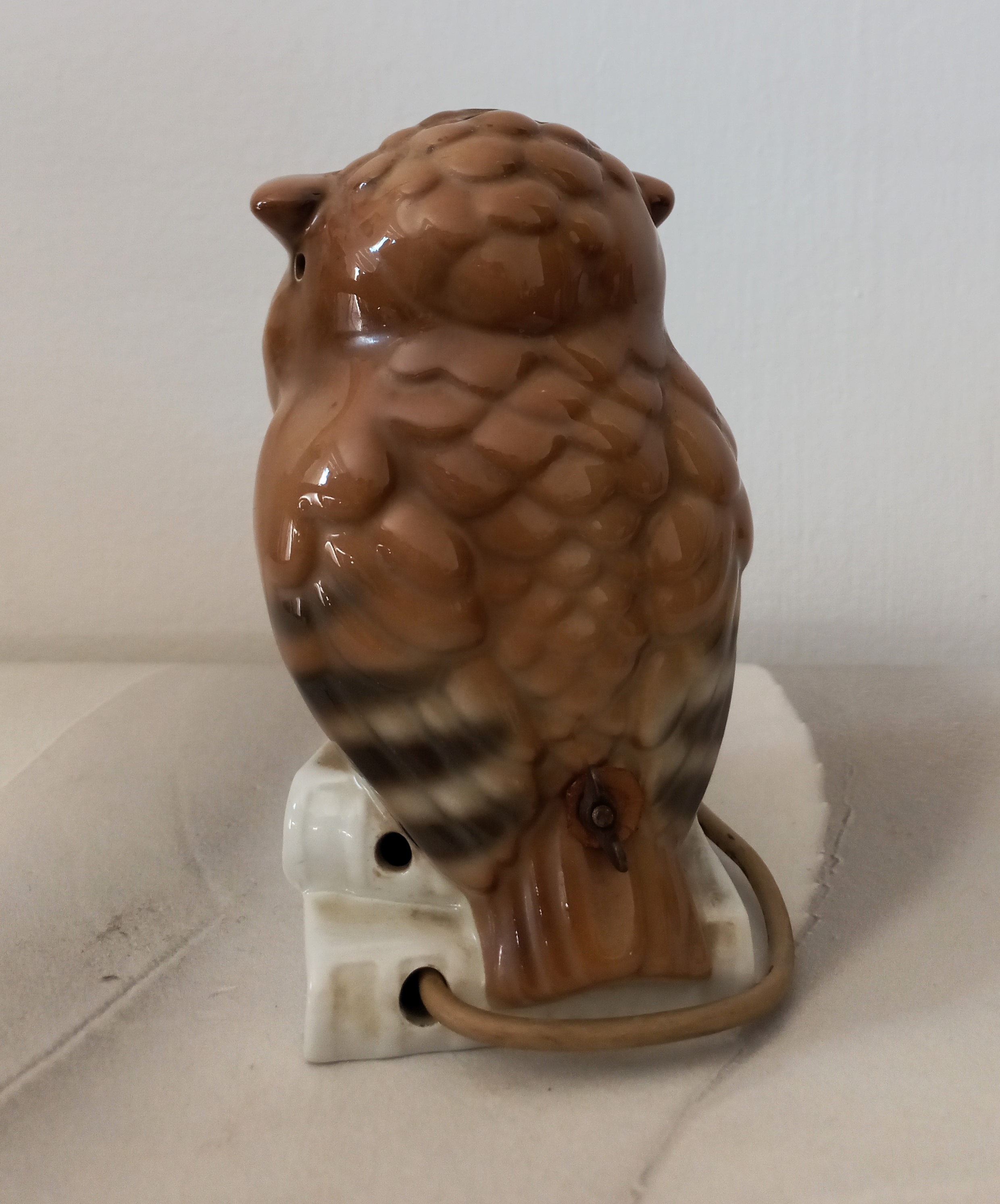 Lampada da notte "Civetta" in porcellana, ca.1930