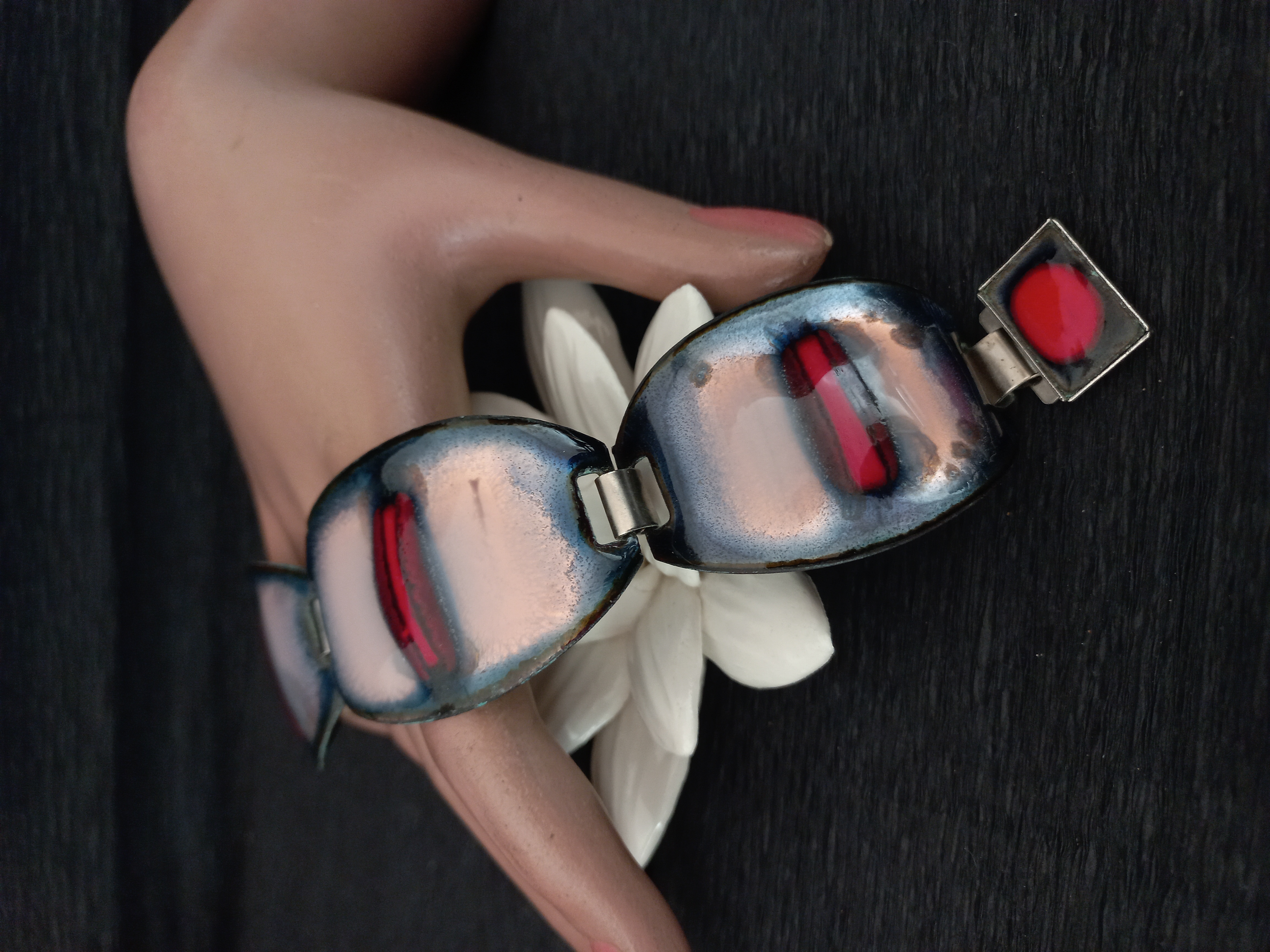 Bracciale in rame smaltato, Anni '60