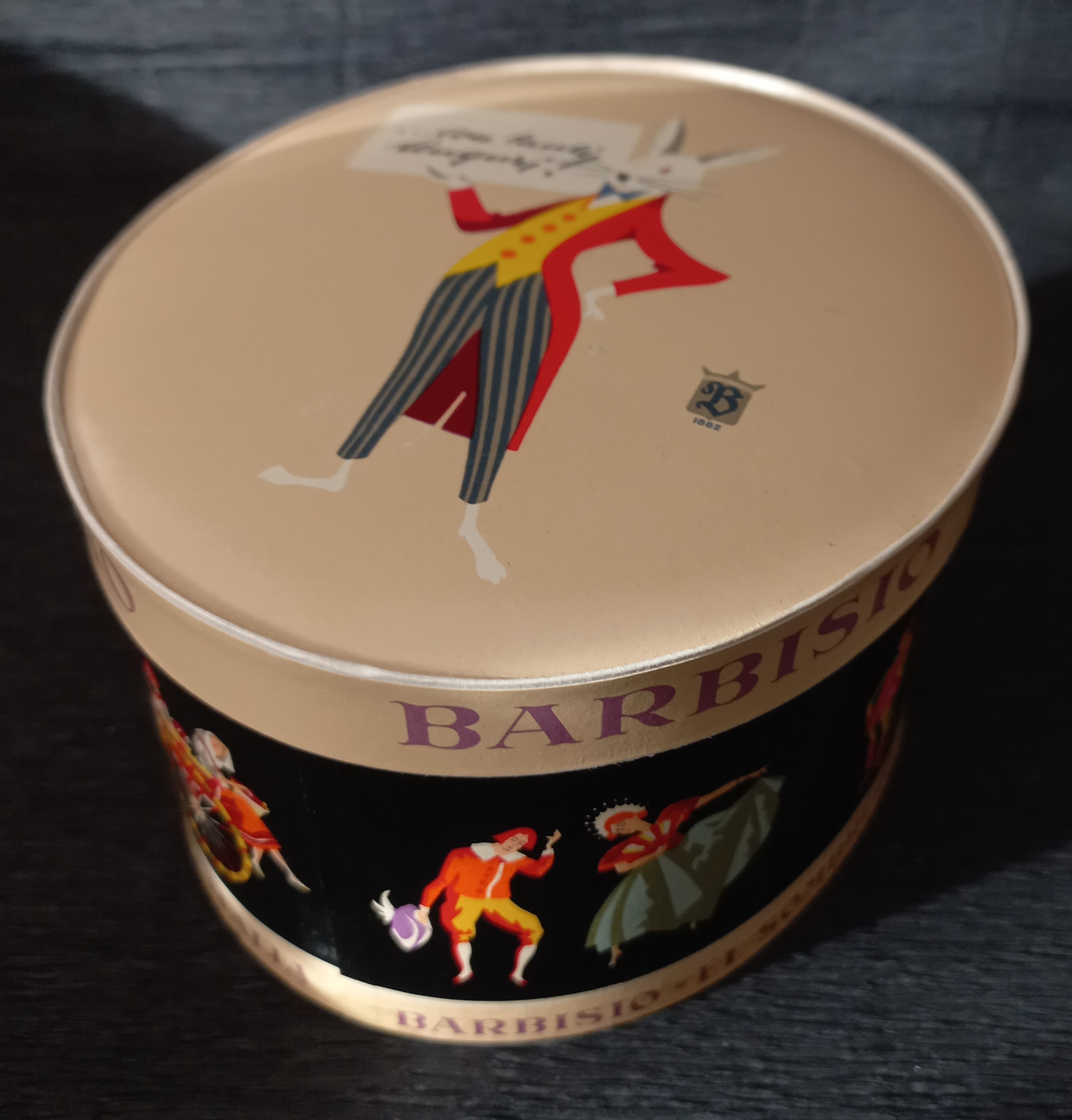 Scatola pubblicitaria Barbisio, 1930