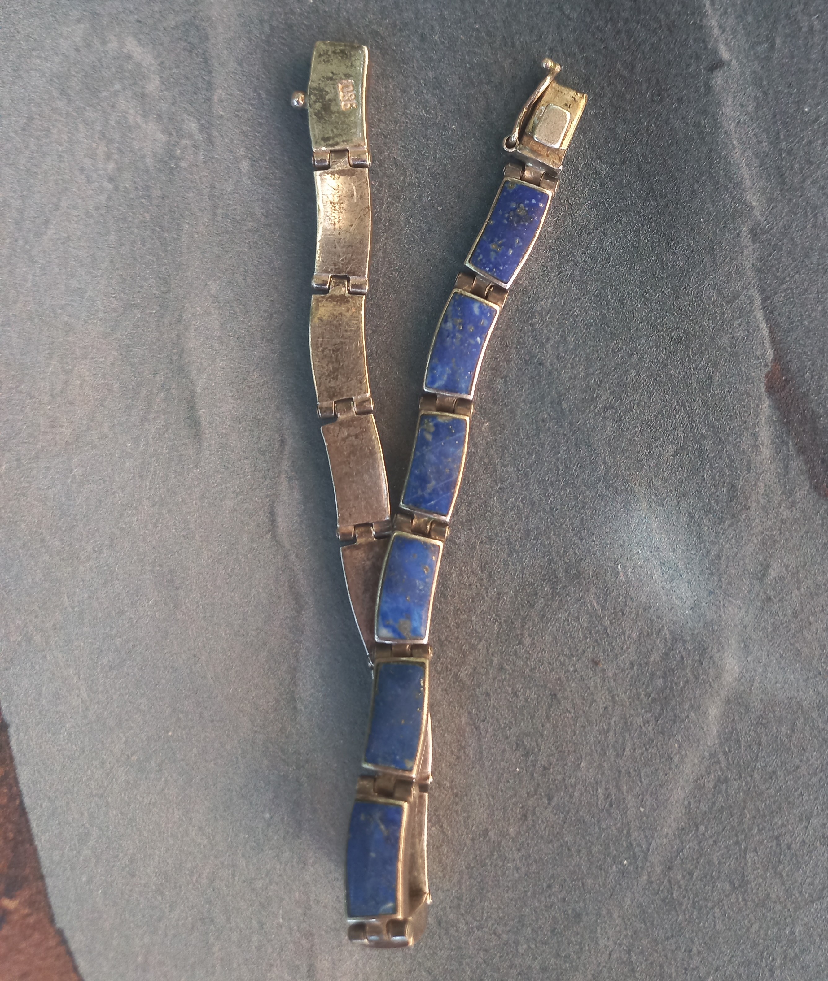 Braccialetto con Lapislazzuli vintage ed etnico 