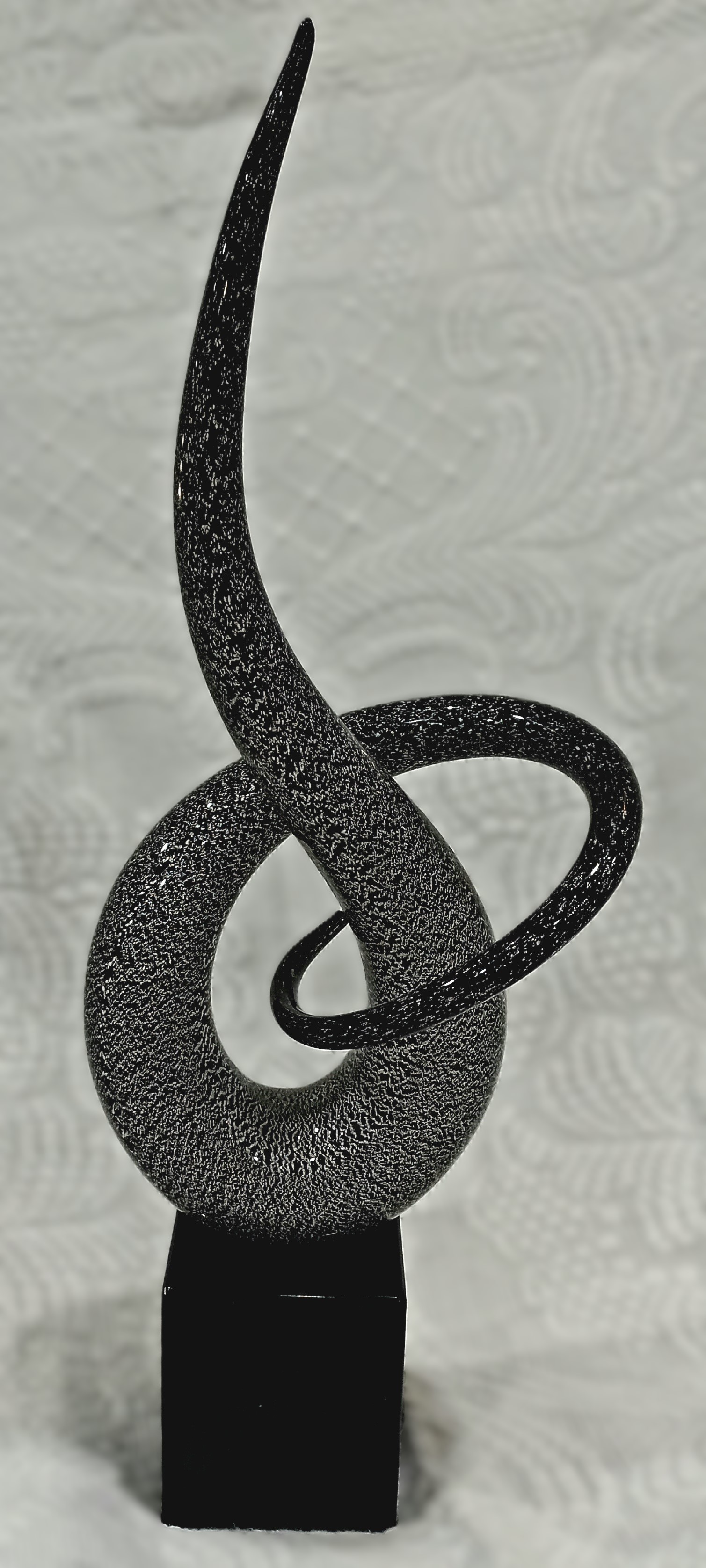 Scultura "Nodo d'amore" di Renato Anatra, Arte '80 Murano, ca. 1980