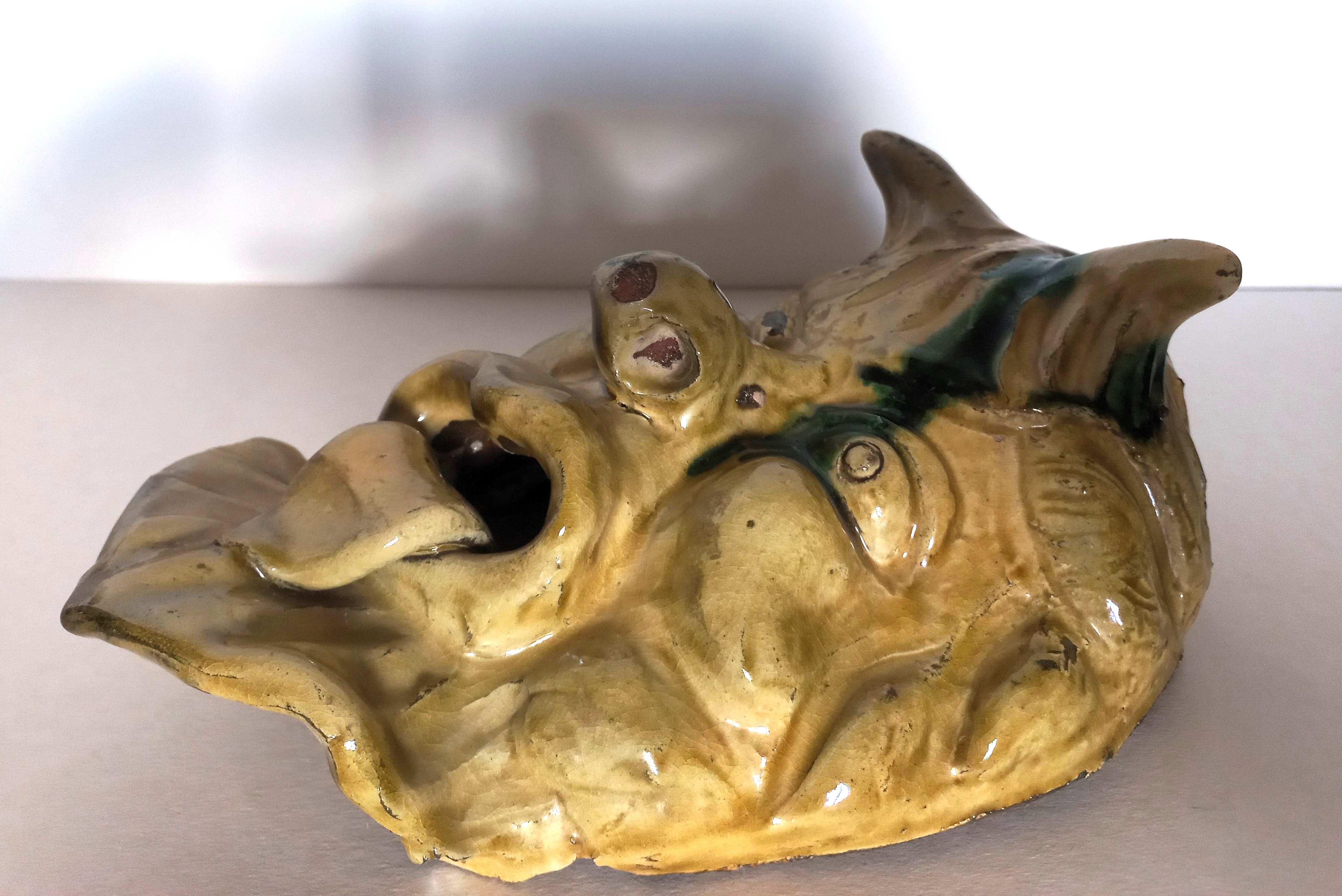 Satiro - Pan maschera in terracotta Italia, antico 