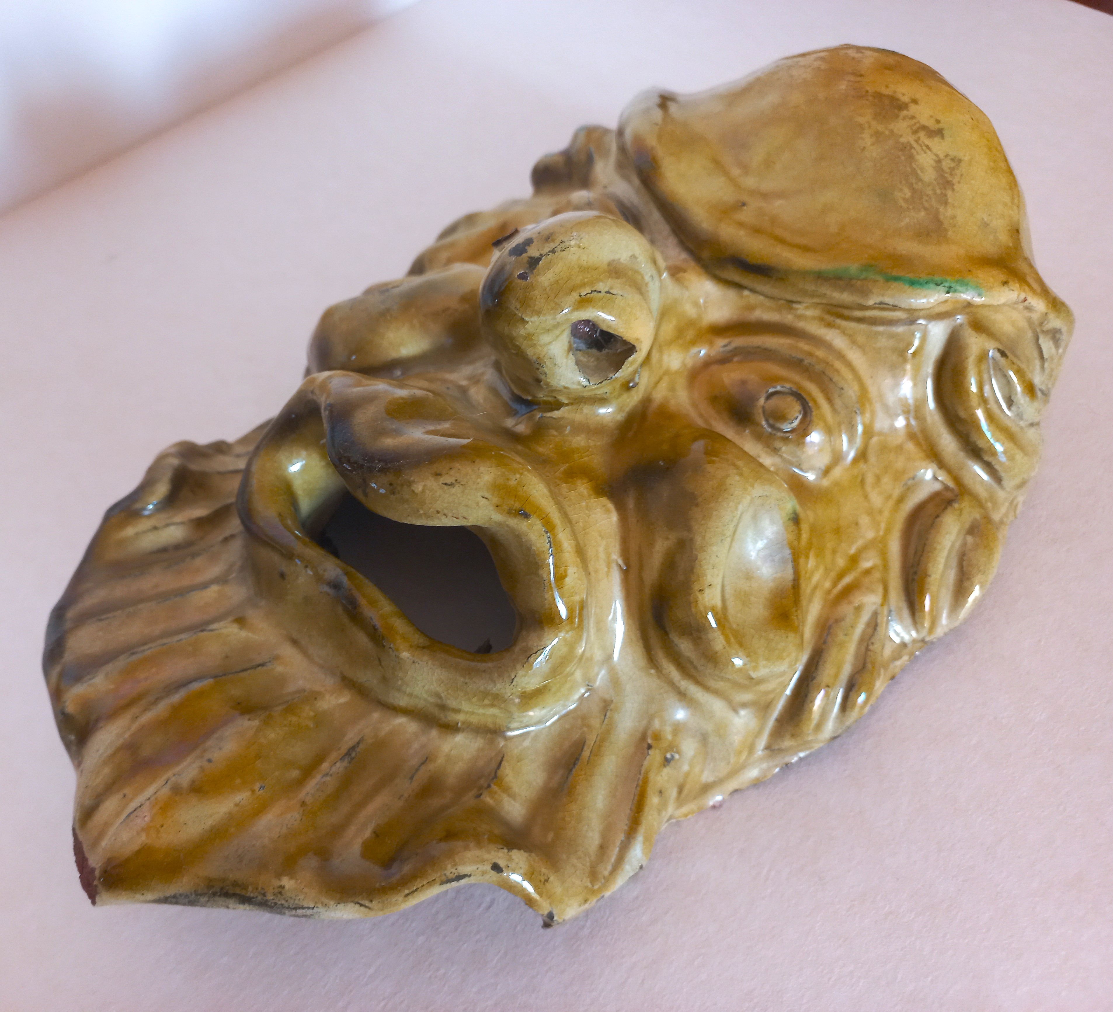 Pan maschera in terracotta  Italia antico