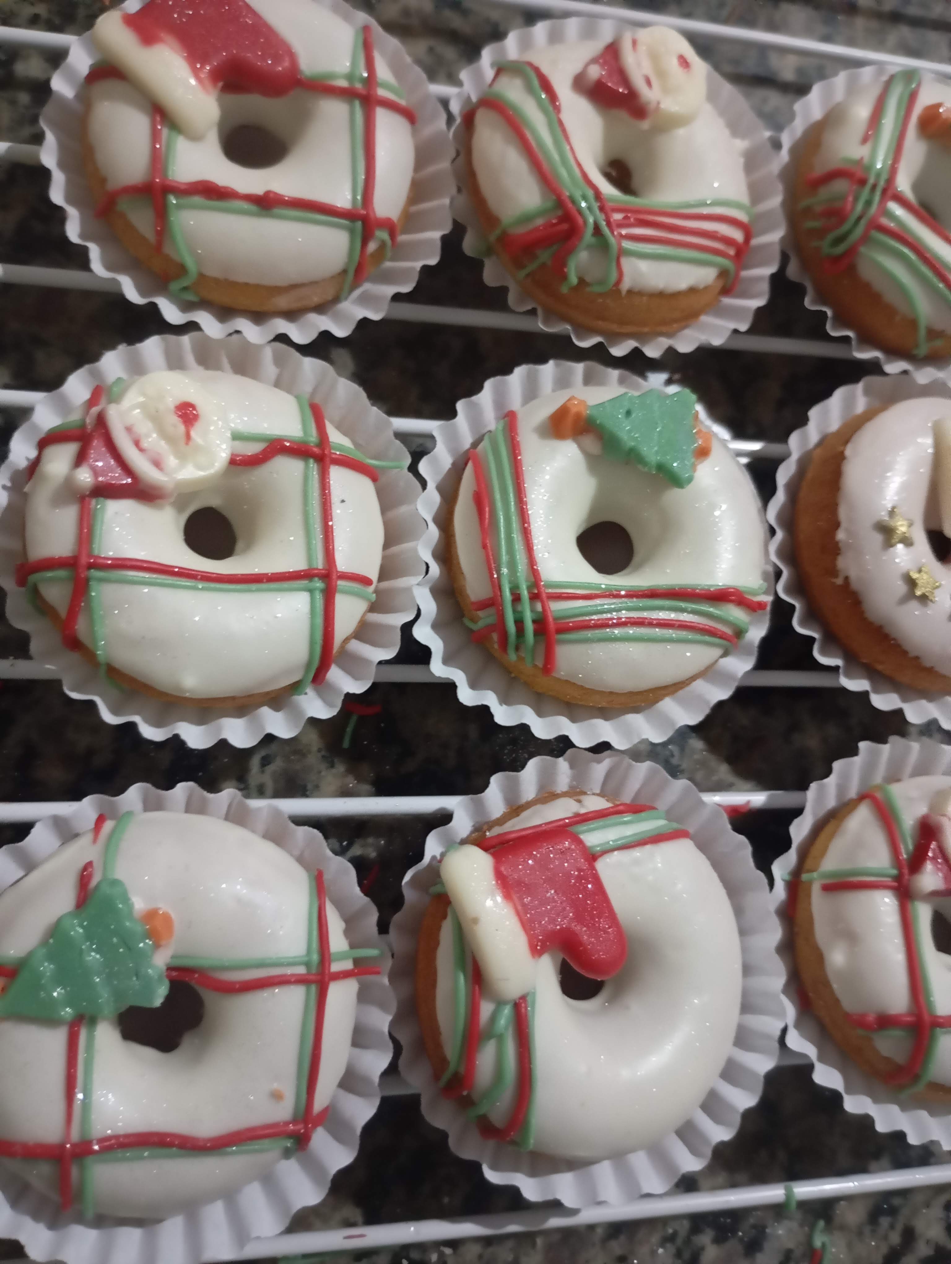 Mini Donuts Natalinos