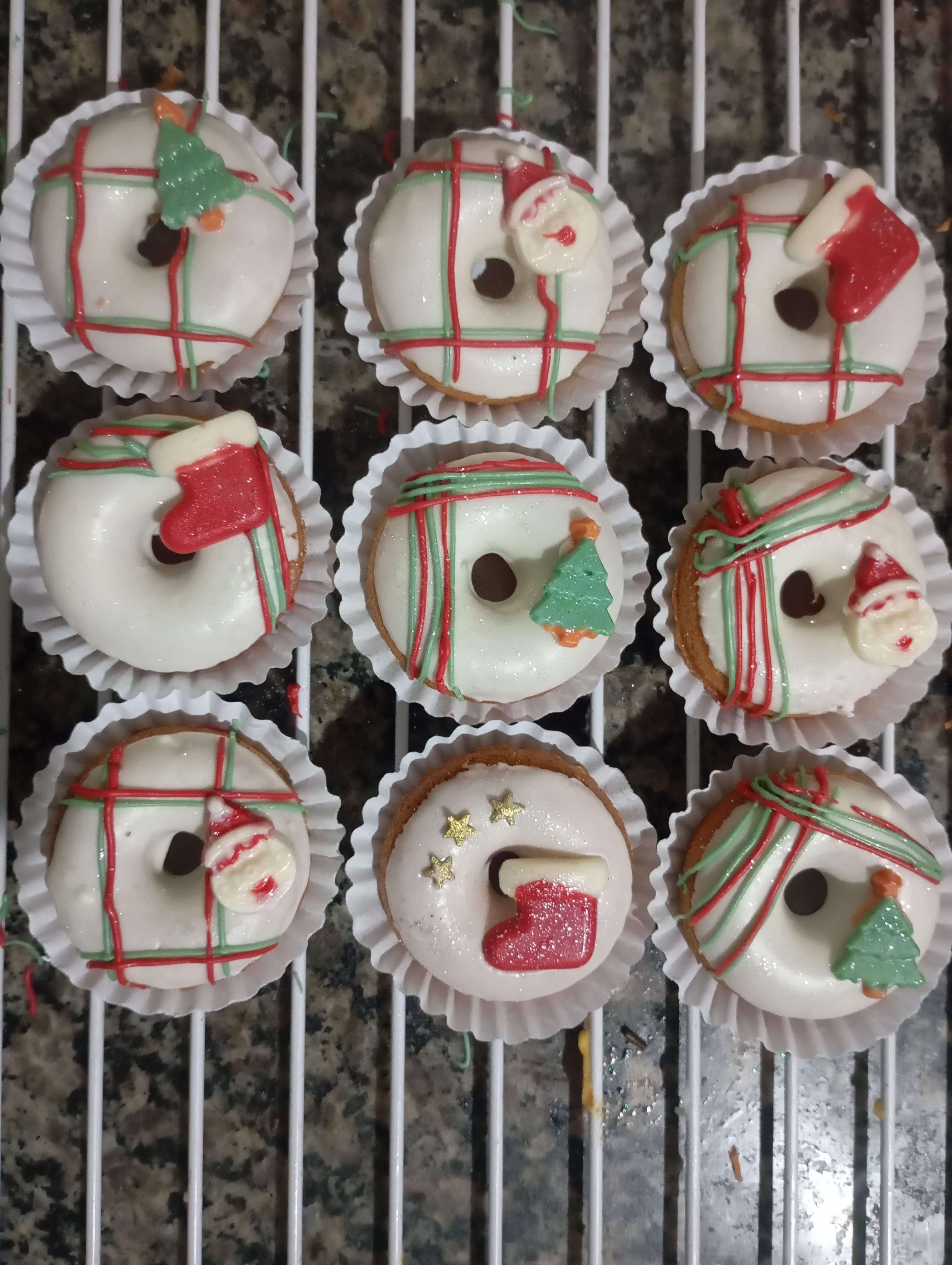 Mini Donuts Natalinos