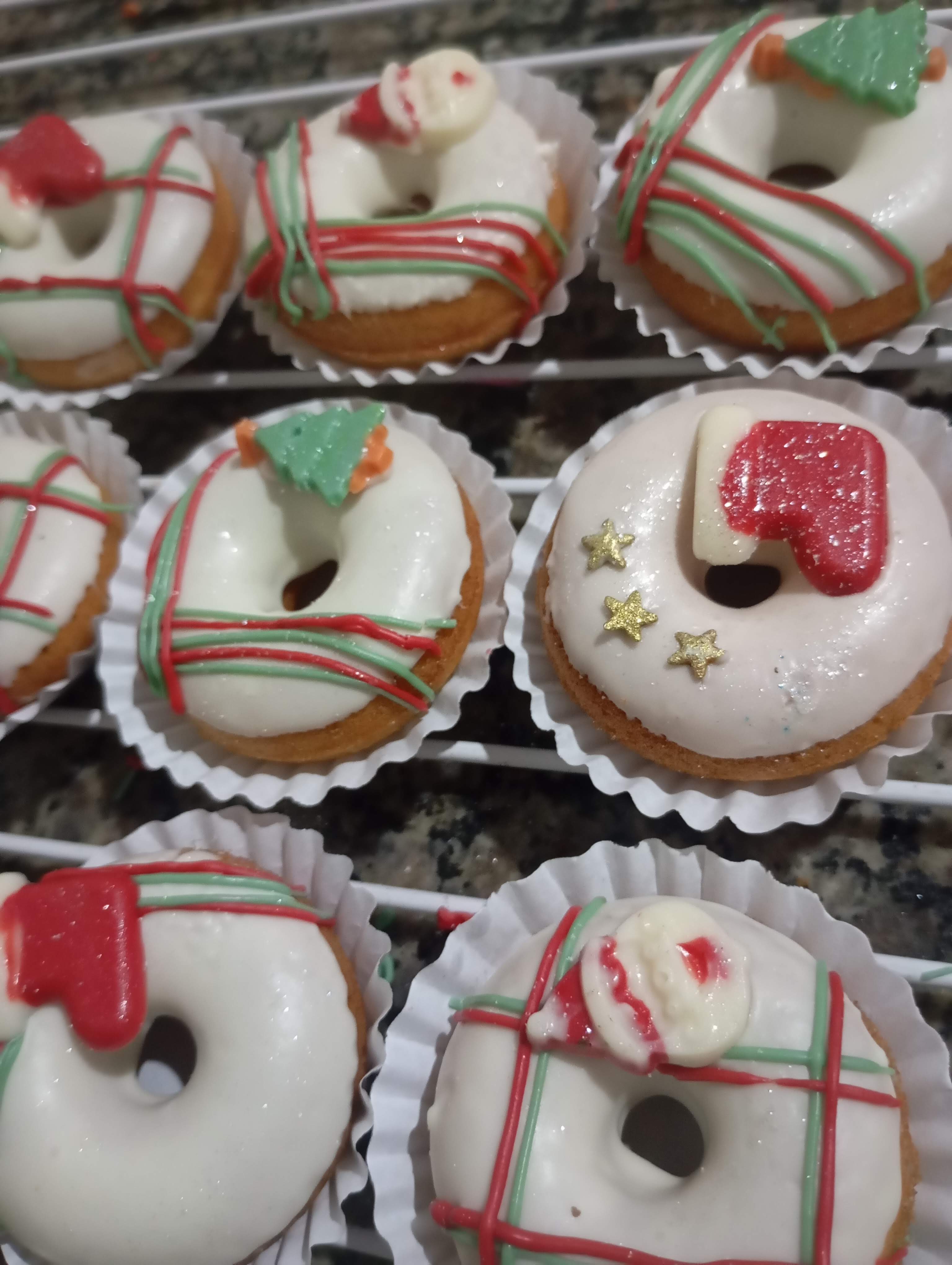 Mini Donuts Natalinos