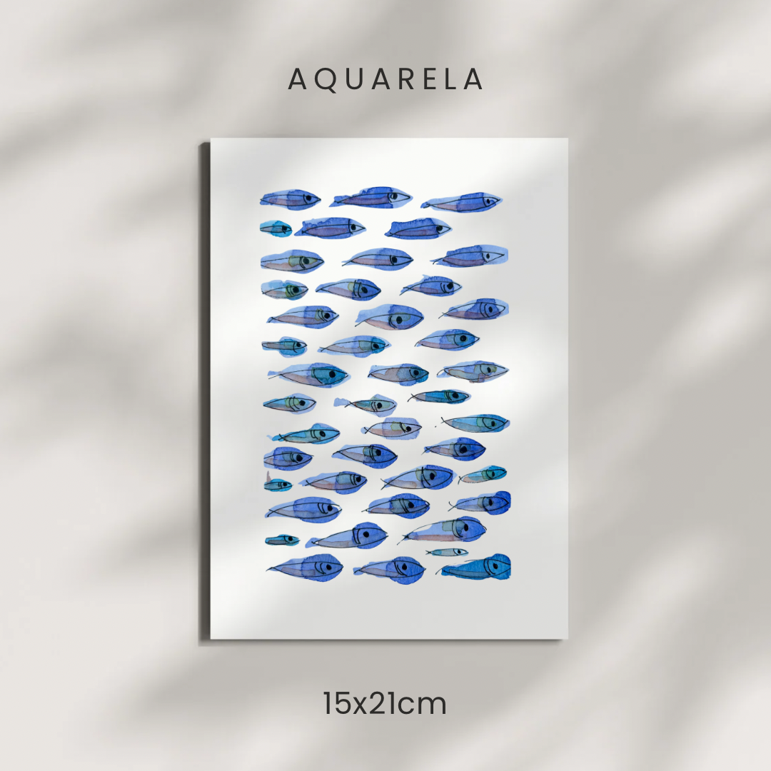 Cardume Azul / Blue Shoal Fish