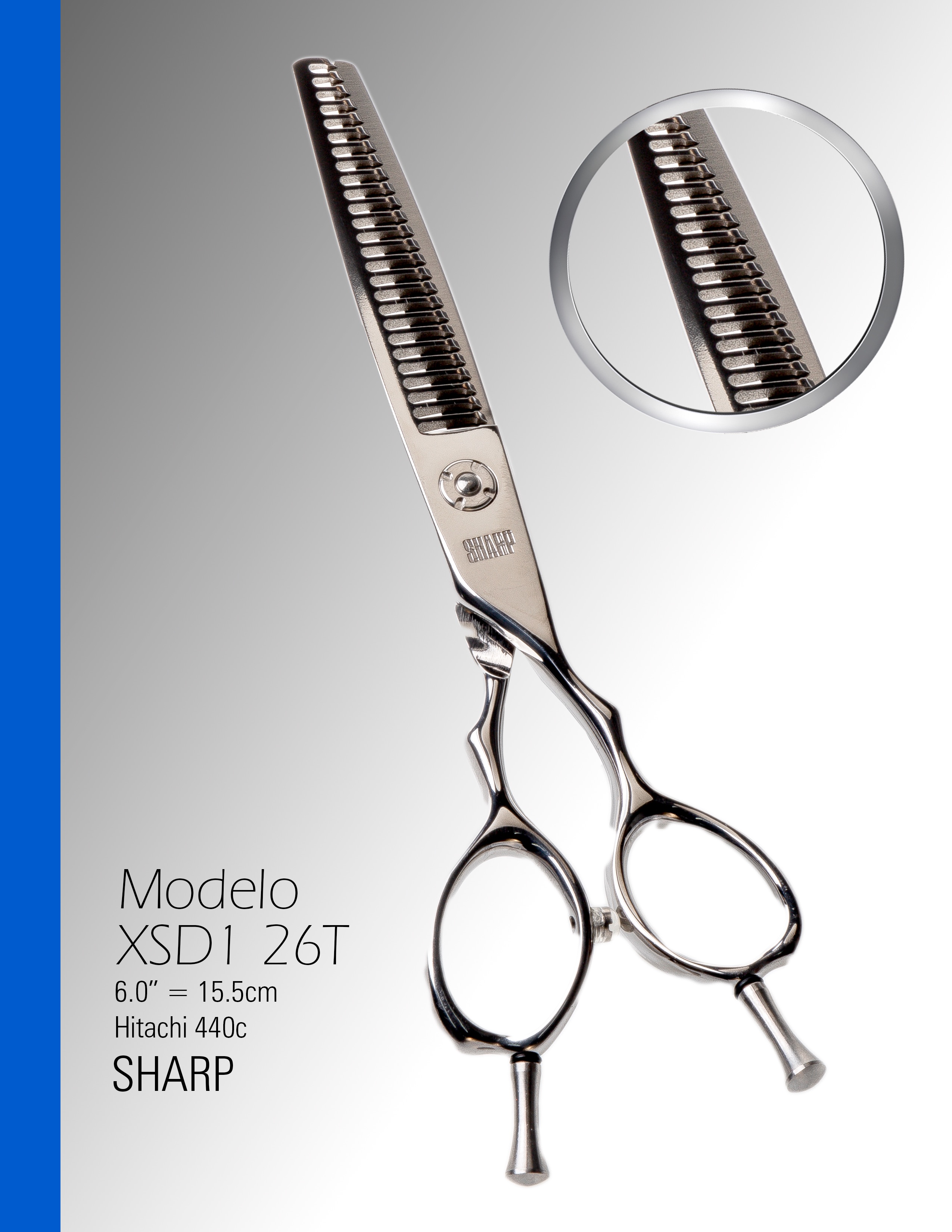 Tijera de Textura XSD1-26T Sharp de 6.0"