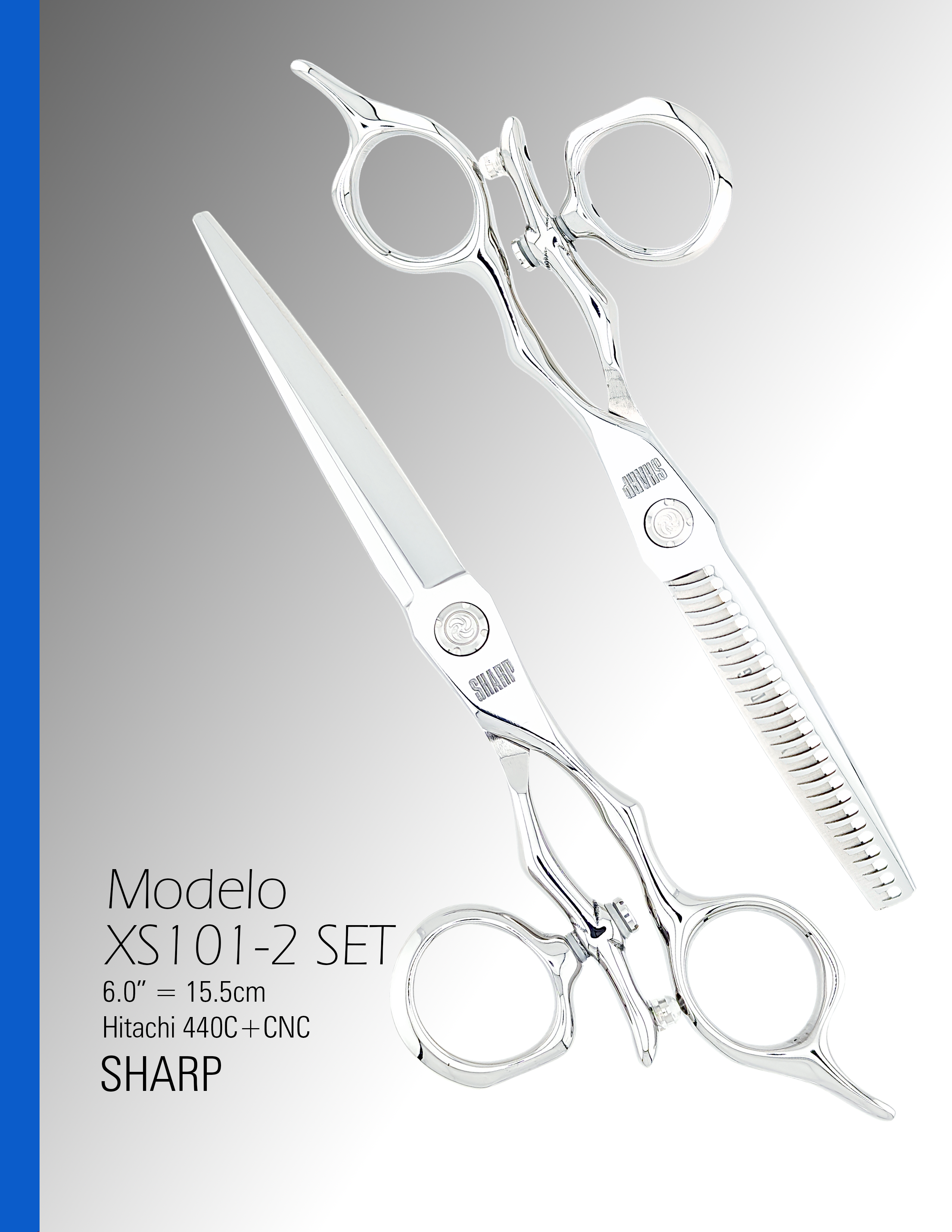 Set de 2 Tijeras XS101-2 Sharp de 6.0"