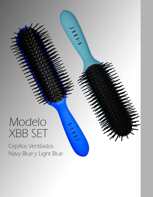 Set de 2 Cepillos Ventilados Blue X-EDGE