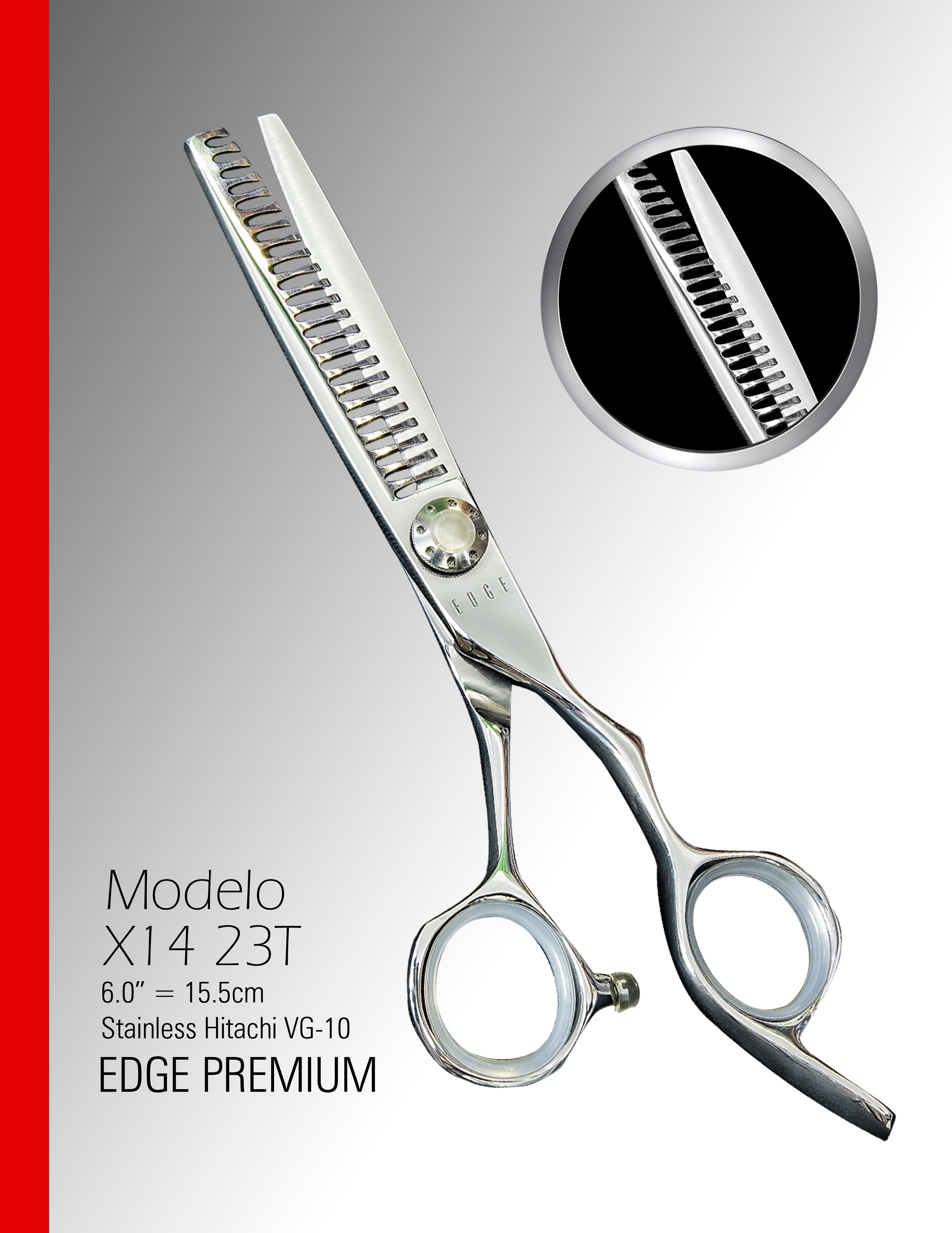 Tijera de Textura X14-23T Edge Premium de 6.0