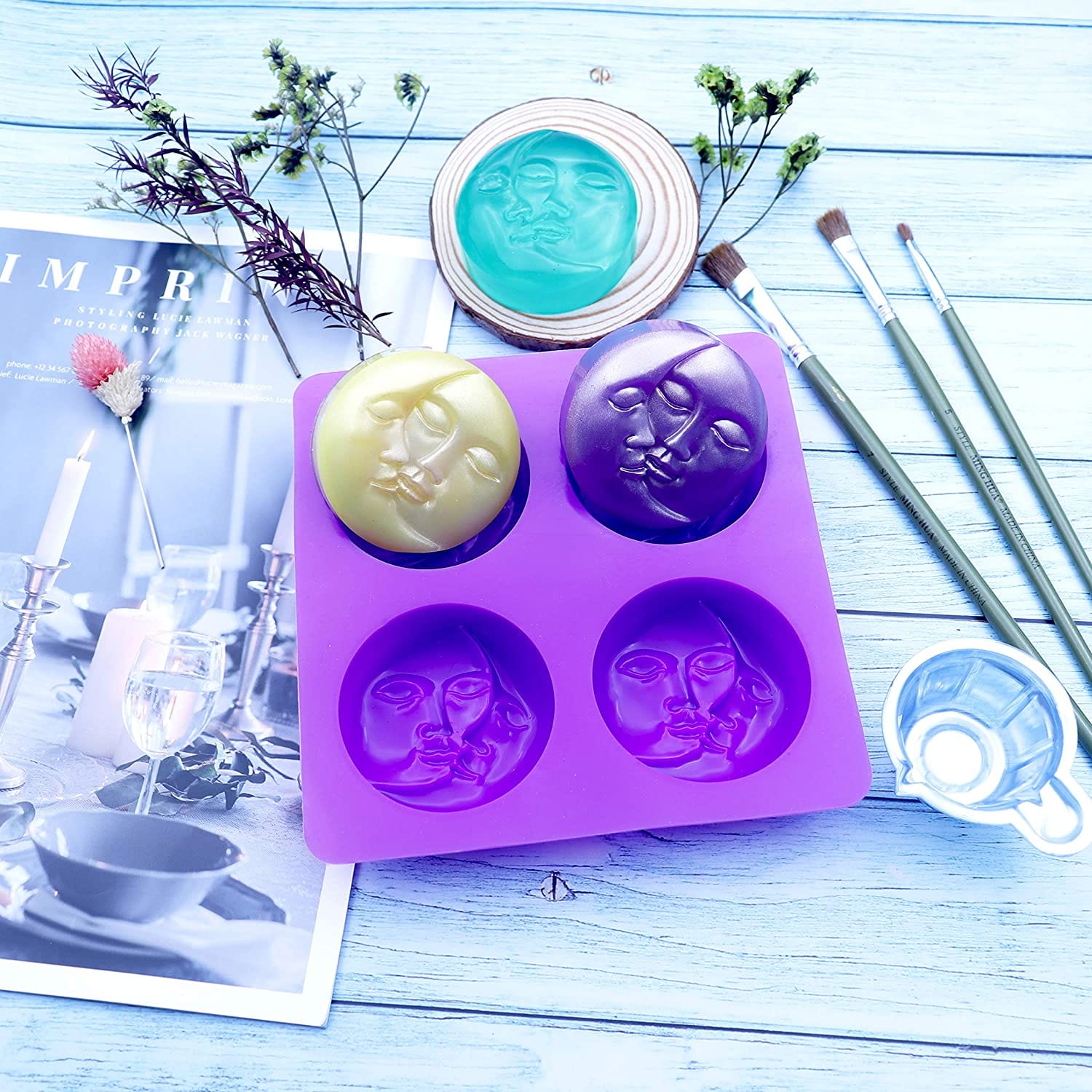 Molde Luna y Sol unidos