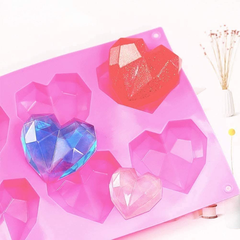 Molde de corazón diamante