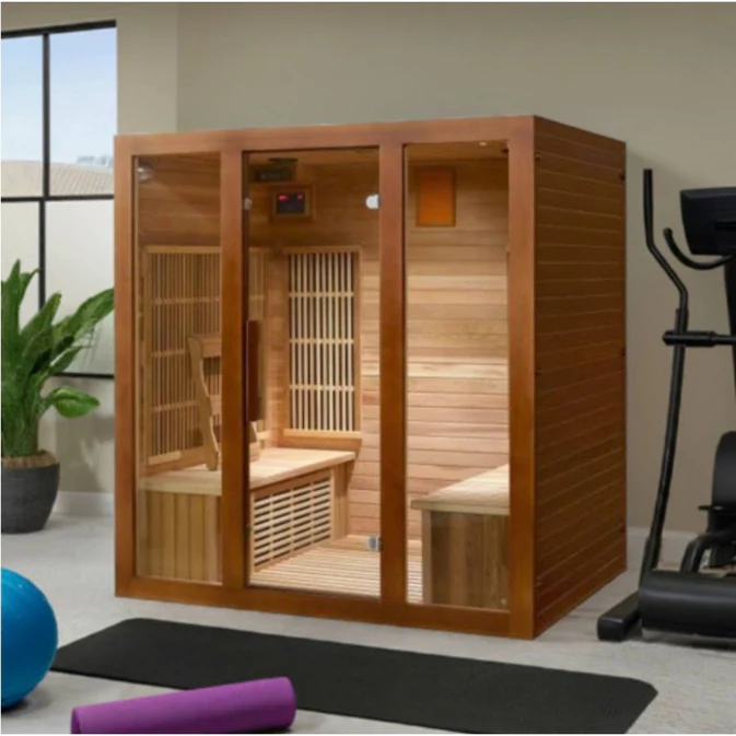 SunRay 4-Person Roslyn Indoor Infrared Sauna HL400KS