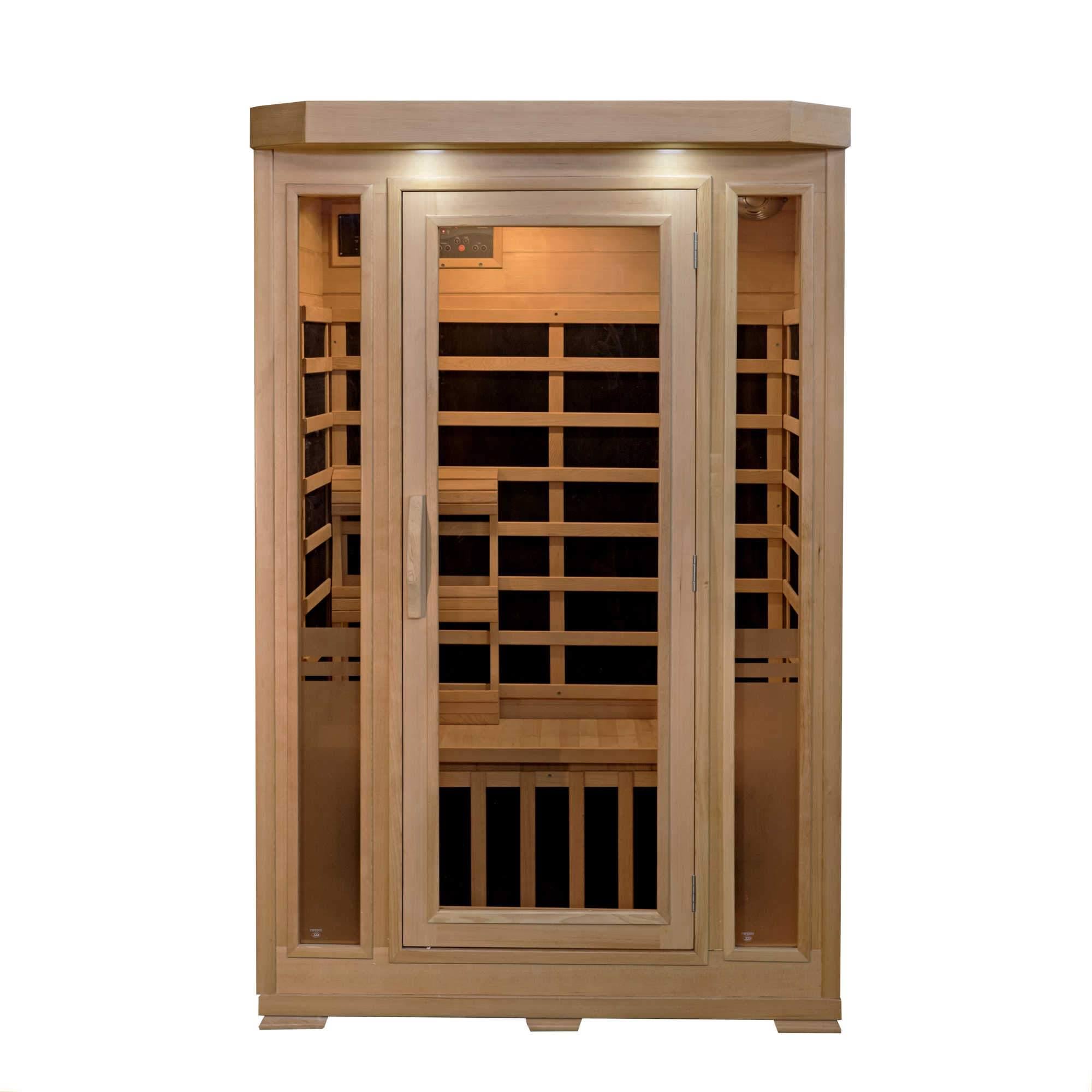 HeatWave Sonoma 2-Person Hemlock Infrared Sauna with 6 Carbon Heaters - SA7018 - IN STOCK