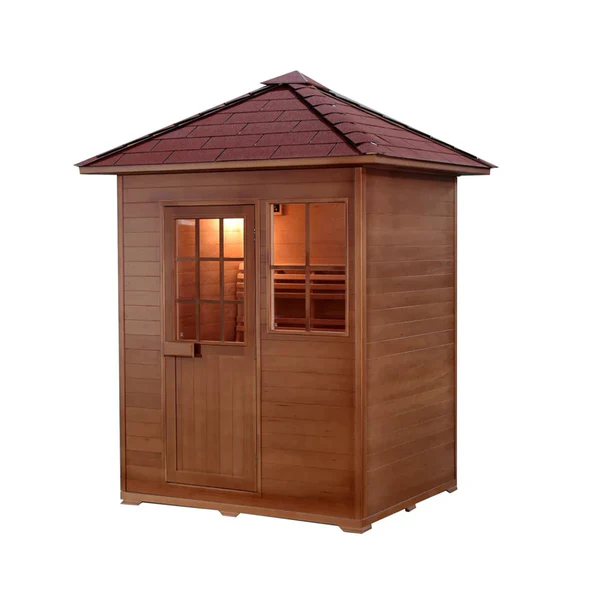 SunRay Freeport 3 Person Outdoor Traditional Sauna - HL300D1