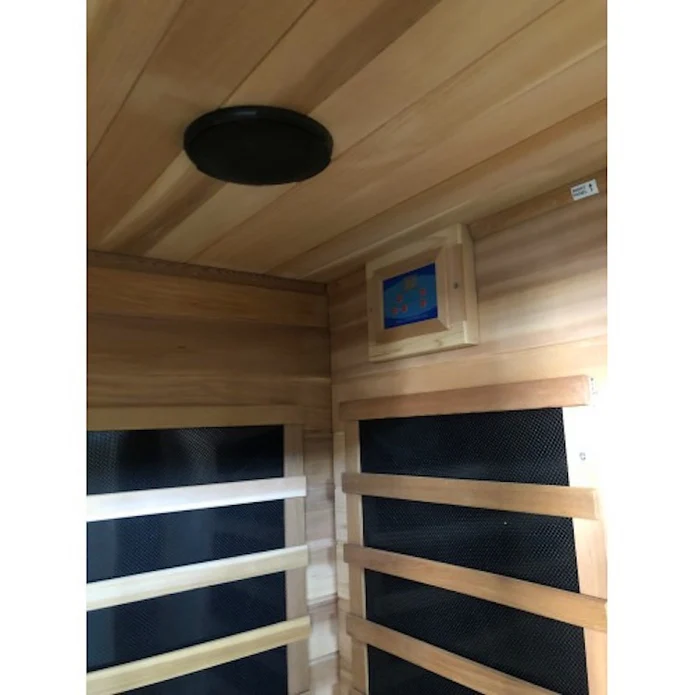 SunRay Savannah 3 Person Indoor Cedar Infrared Sauna with Carbon Heaters - HL300K