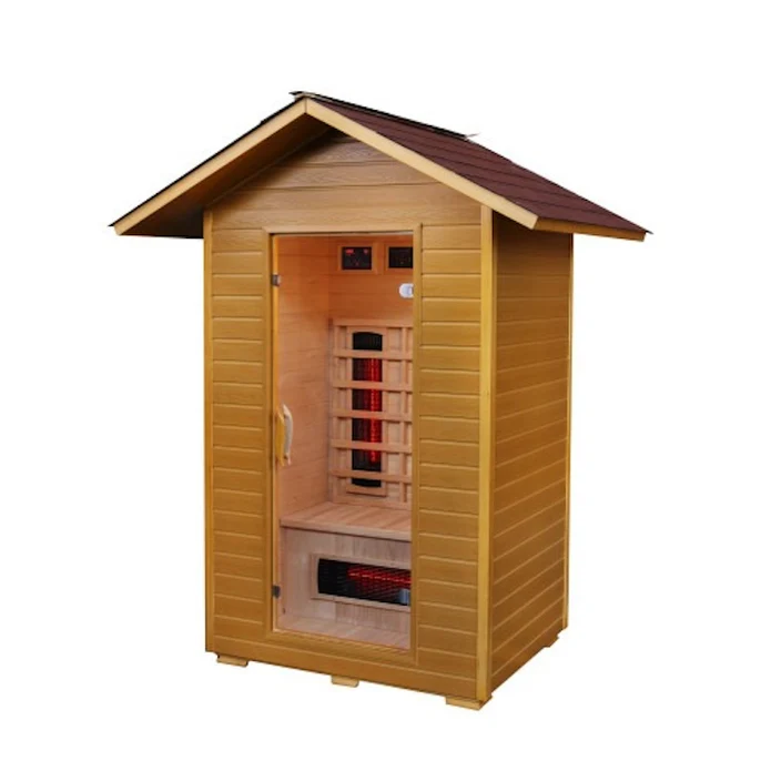 SunRay Burlington 2 Person Outdoor Infrared Sauna with Ceramic Heaters  -  HL200D3
