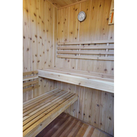 SunRay Hampton 3-Person Indoor Traditional Sauna With Side Bench  -  HL300TN