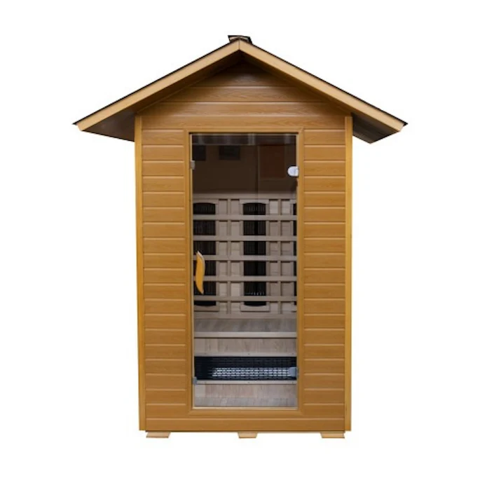 SunRay Burlington 2 Person Outdoor Infrared Sauna with Ceramic Heaters  -  HL200D3