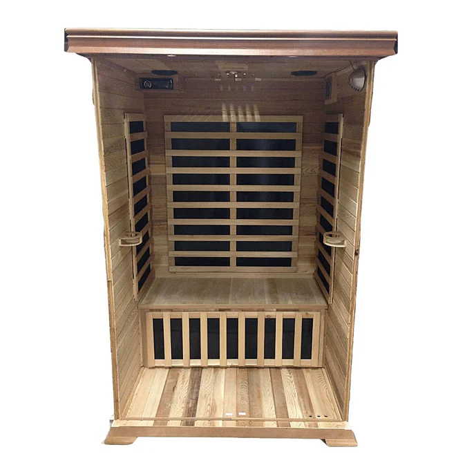 SunRay 1-2 Person Sedona Infrared Cedar Sauna w/Carbon Heaters HL100K 