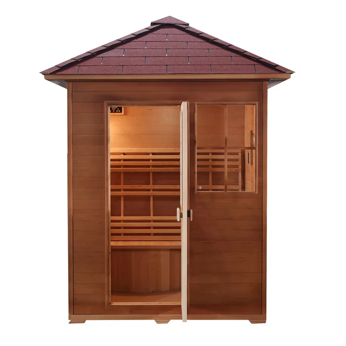 SunRay Freeport 3 Person Outdoor Traditional Sauna - HL300D1