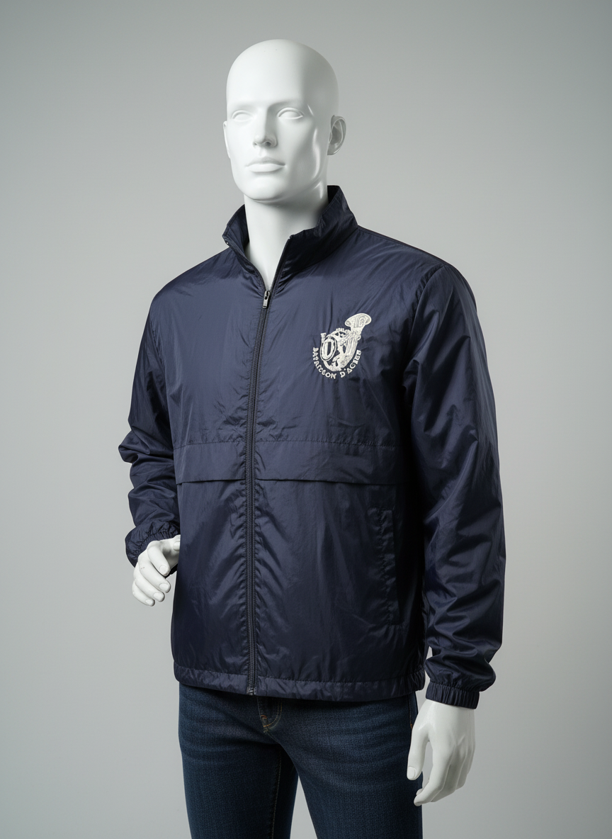 Veste coupe-vent bleu marine