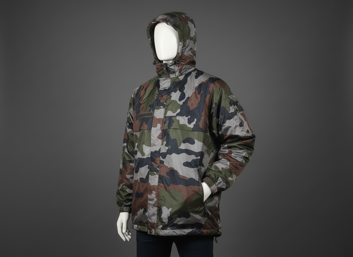 Veste à capuche camouflage