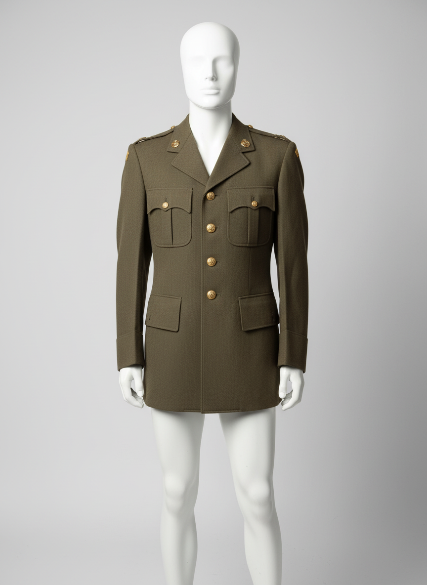 veste militaire kaki pour homme